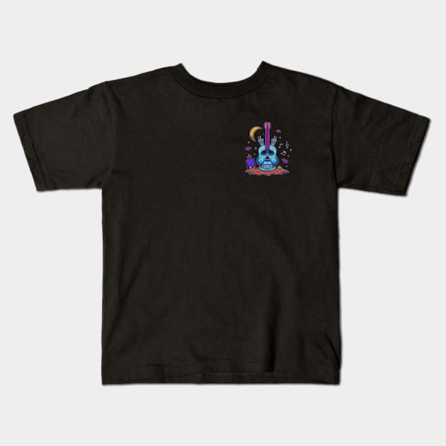 death cartoon guitar Kids T-Shirt by OoZ Room